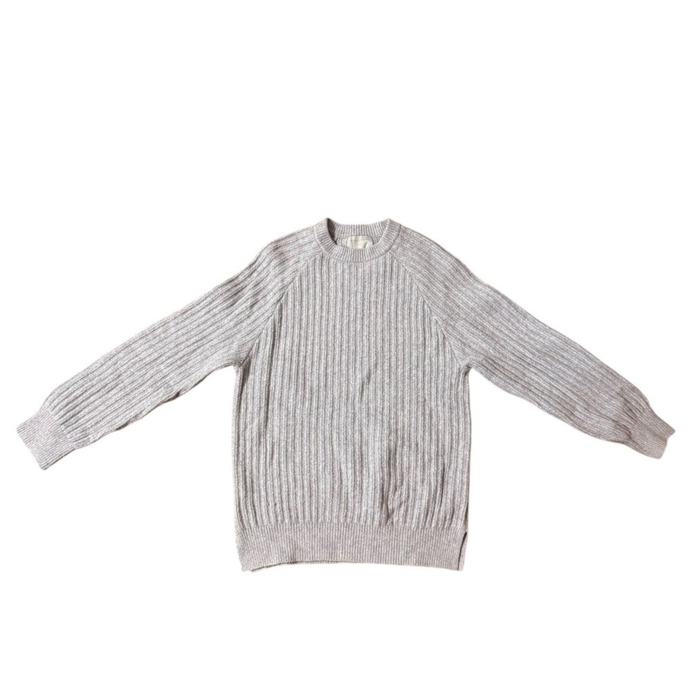 Modern Citizen Women’s Pale Blue Cable Knit Sweater Wool Blend Quiet Luxury S